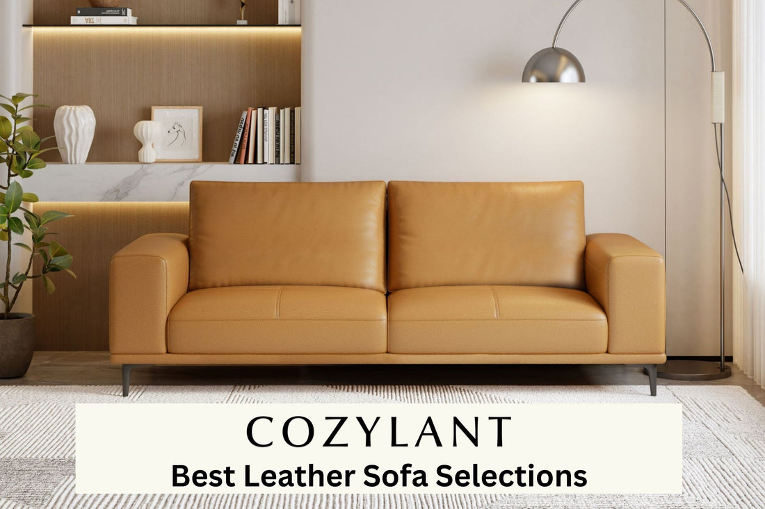 Cozylant Calm Leather Sofa Brown Colour