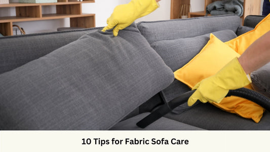 Vaccuuming of fabric sofas