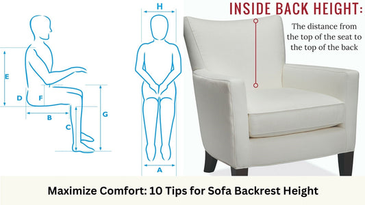 Sofa seat height based on human body dimensions