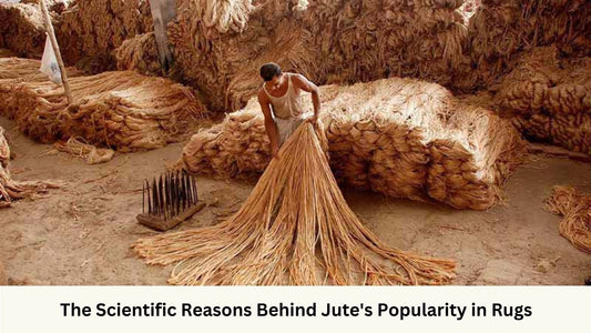 Jute pile used to make rugs