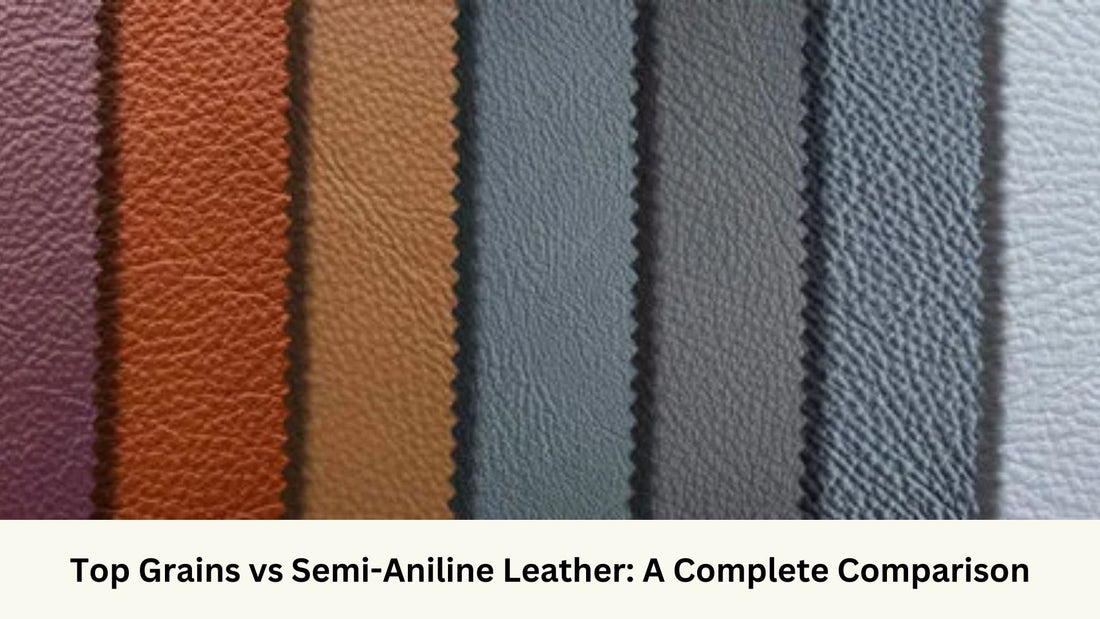 Leather swatches at different colours