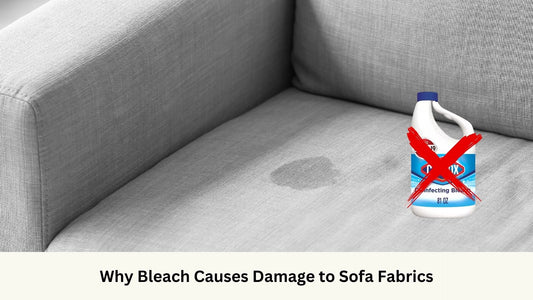 Not recommended to use bleach on sofa fabrics