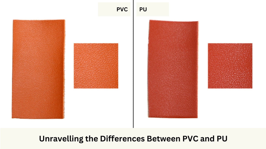 Comparison of PVC and PU swatches