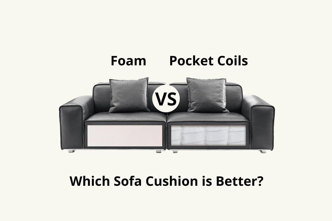 High density foam vs pocket coils for sofa seat cushion