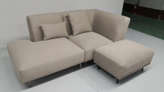 Customizing a Crystal Fabric Sofa to Fit a Unique 2-Room Flexi Layout