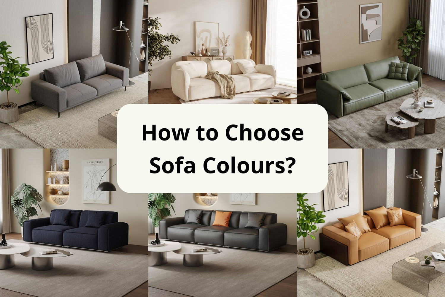 How to choose sofa colours to fit my space?