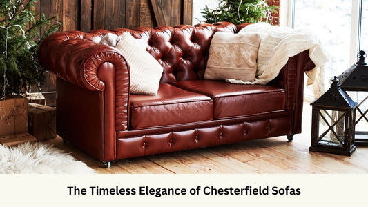 Brown leather chesterfield sofa