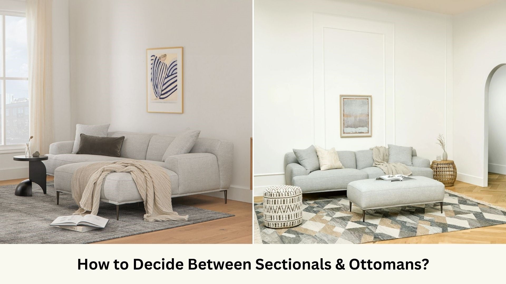 Sectional vs ottoman