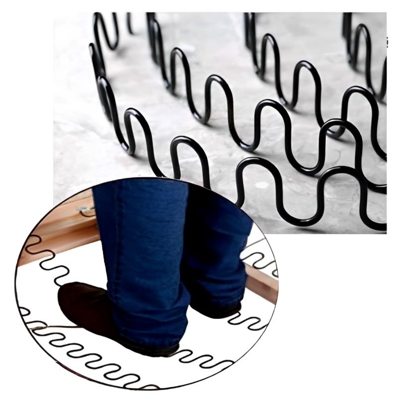 5mm thick steel manganese zigzag spring used in sofa suspensions