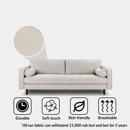 Castle fabric sofa white