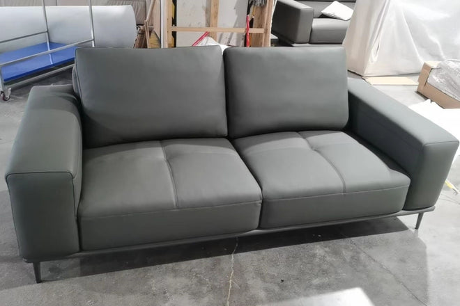Calm 210cm Green Half Leather Sofa Ms Yung | Apr 24