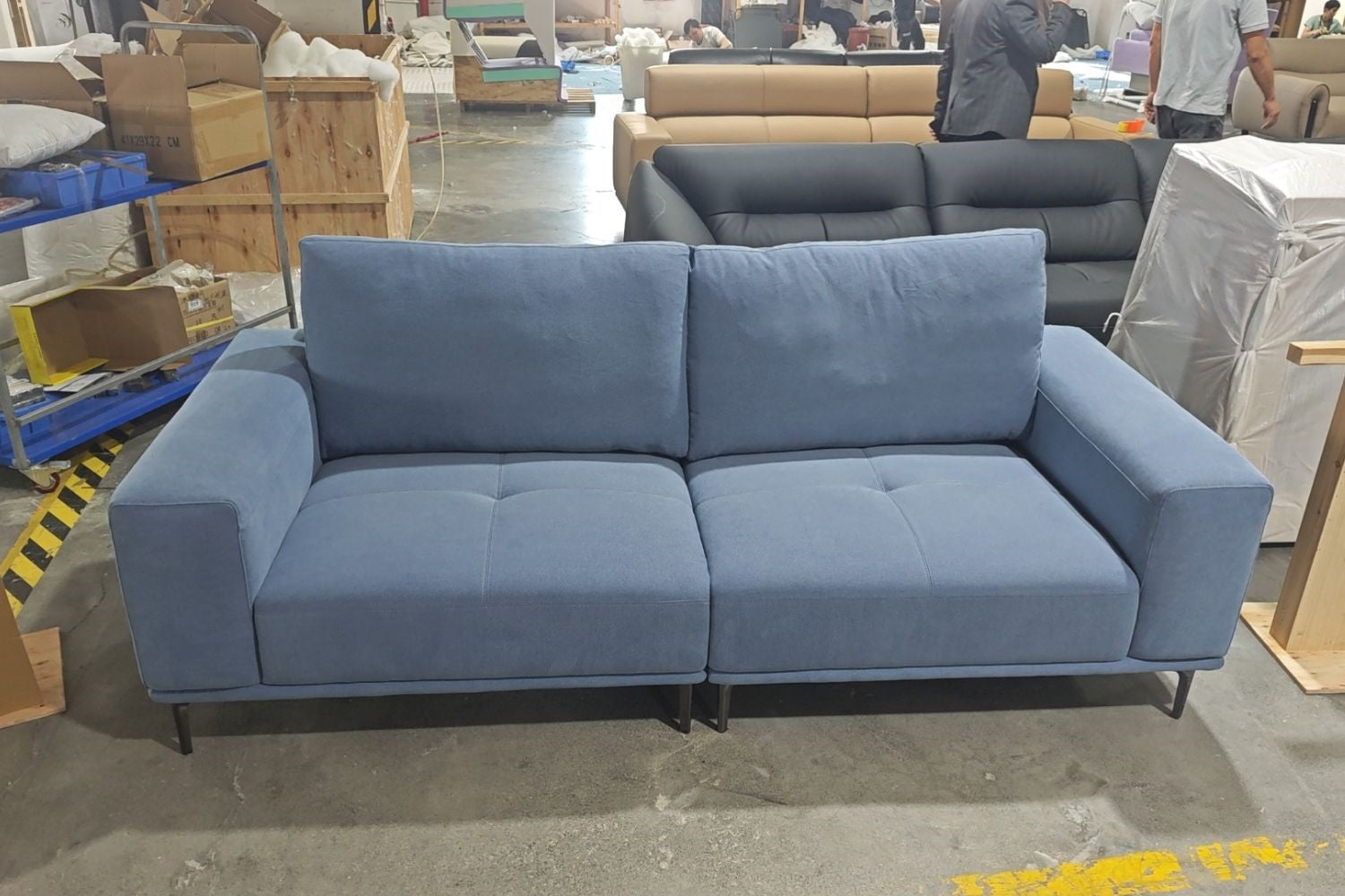 Calm 220cm Blue (Medici-06) Fabric Sofa Sita | Dec 24