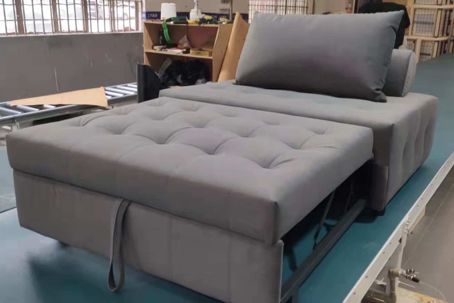 Candy 125cm Dark Grey (Furla 98) fabric sofa bed Deeshraf | May 24