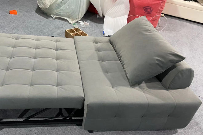 Candy 125cm Dark Grey (Furla-97) Fabric Sofa Bed Monica | Dec 23