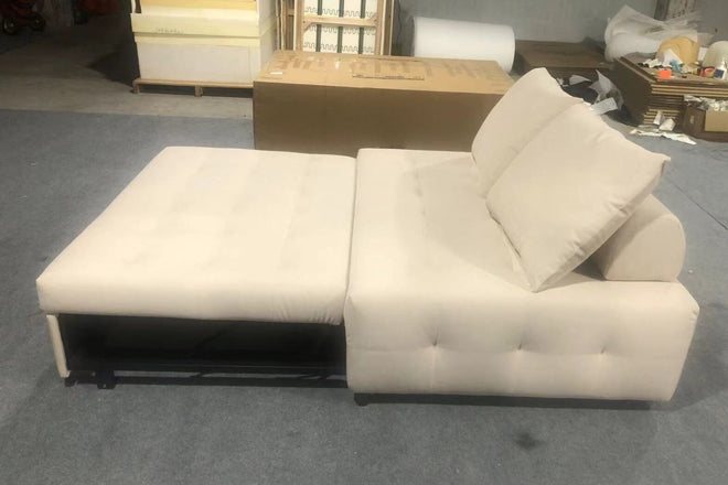 Candy 147cm Beige Pet Friendly Fabric Sofa Bed William Sentosa | Oct 24