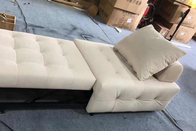 Candy 85cm Beige (Furla 40) Pet Friendly Fabric Sofa Bed Carrie | Jan 24