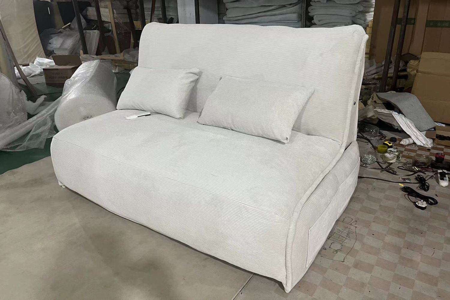 Chronos 160cm White (Xeno 05) Electric Sofa Bed Sam | Jul 24