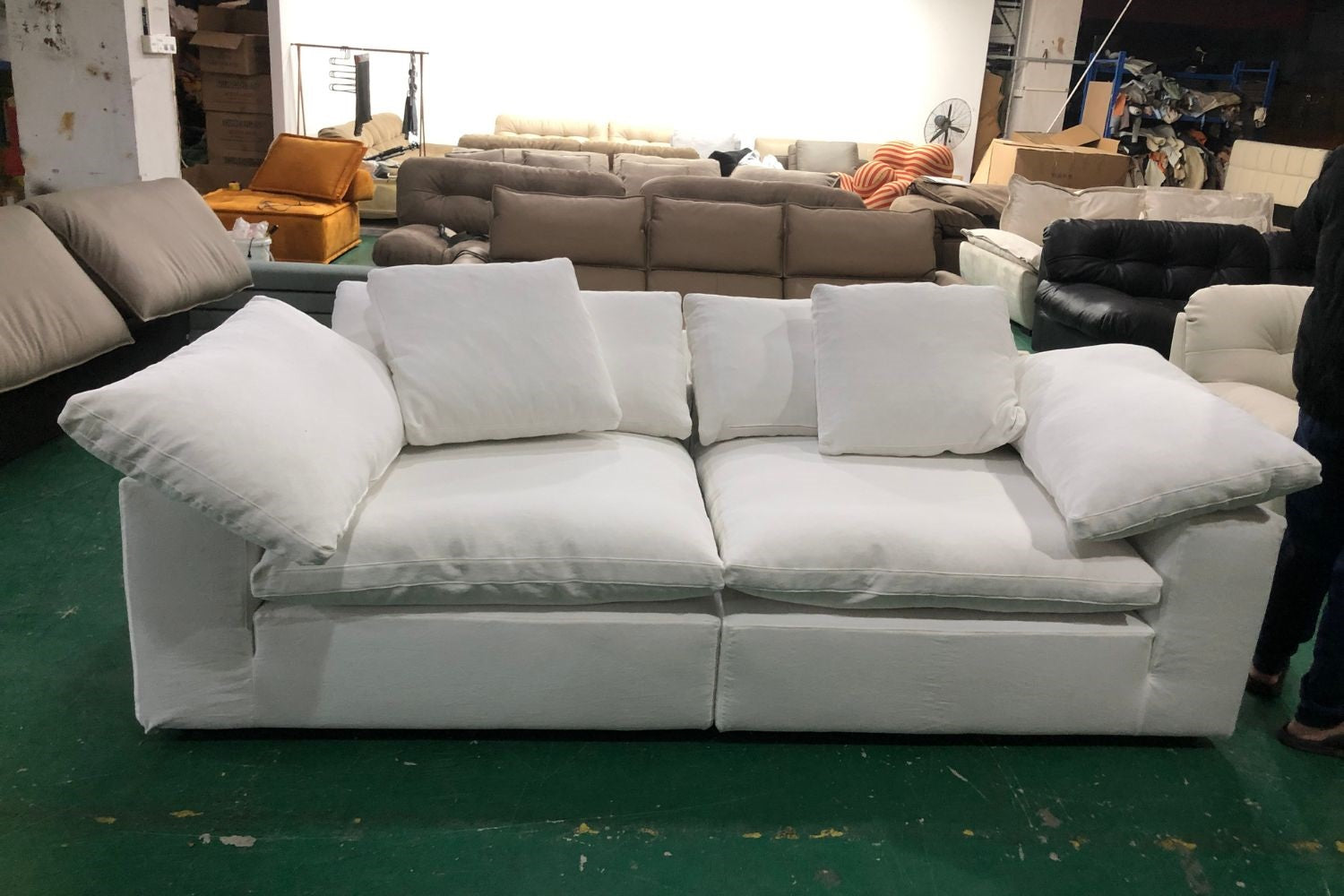 Cloud 250cm White Fabric Sofa Demo | Apr 24
