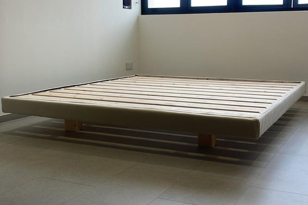 Crystal king size beige (Vellin 40) fabric bed frame Mervyn Chua | Mar 25