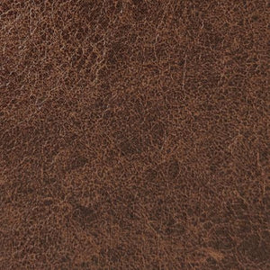 Leather swatch for Dakota 04, dark brown colour