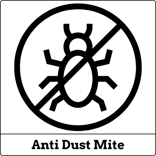 Anti dust mite feature icon