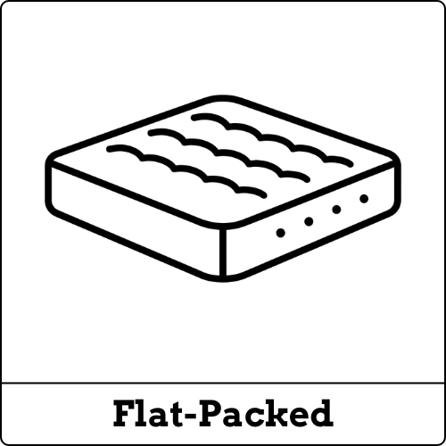 Mattress flat packed feature icon