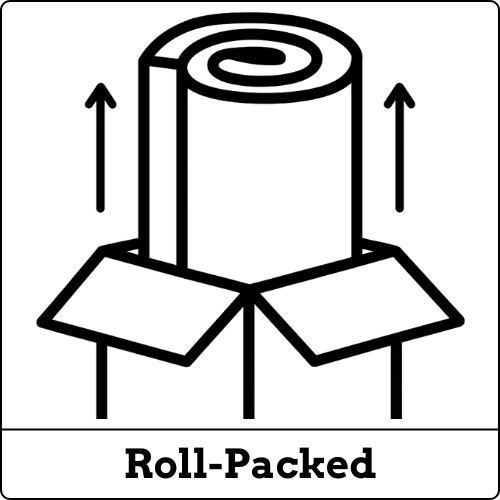 Mattress roll packed feature icon