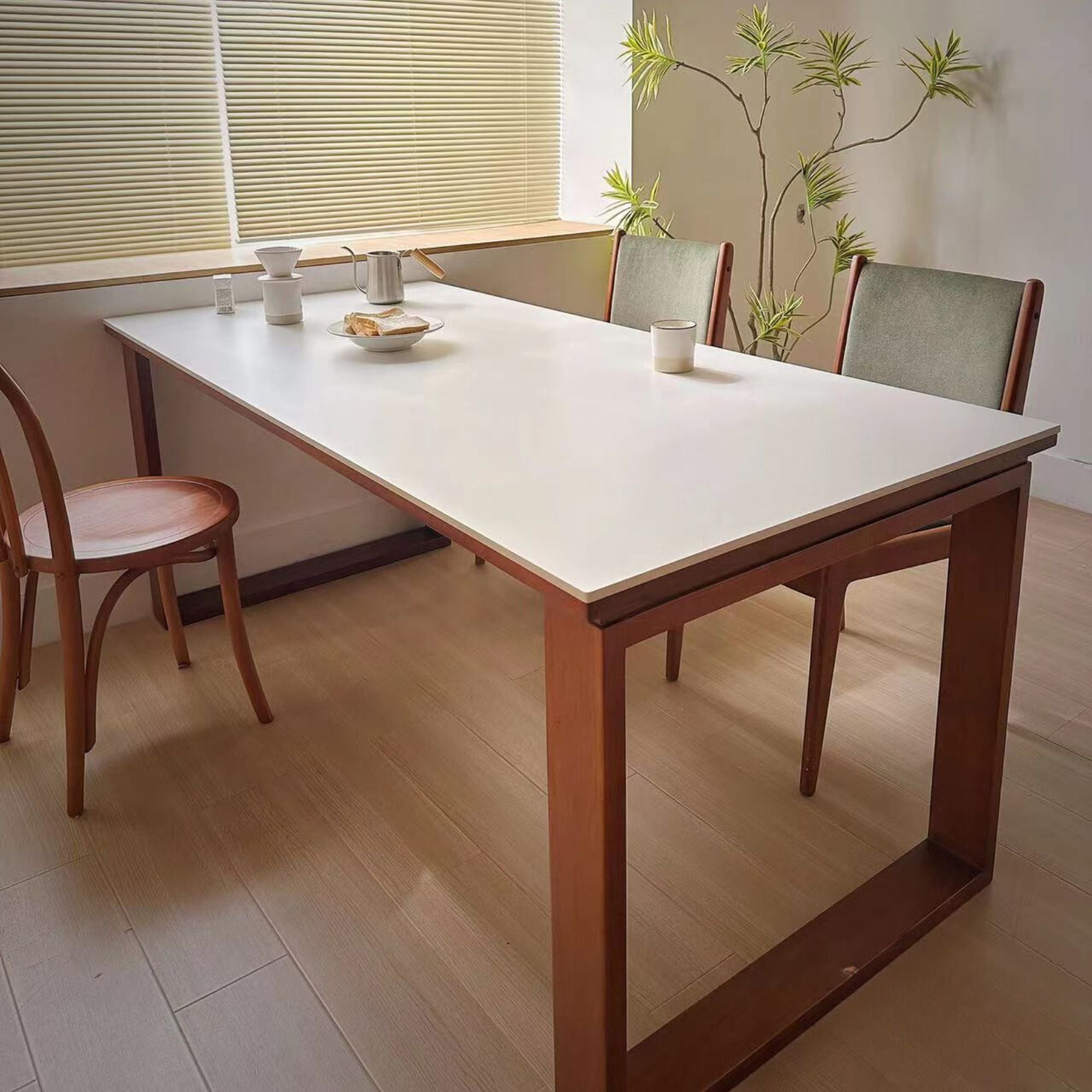 Tanner sintered stone dining table set
