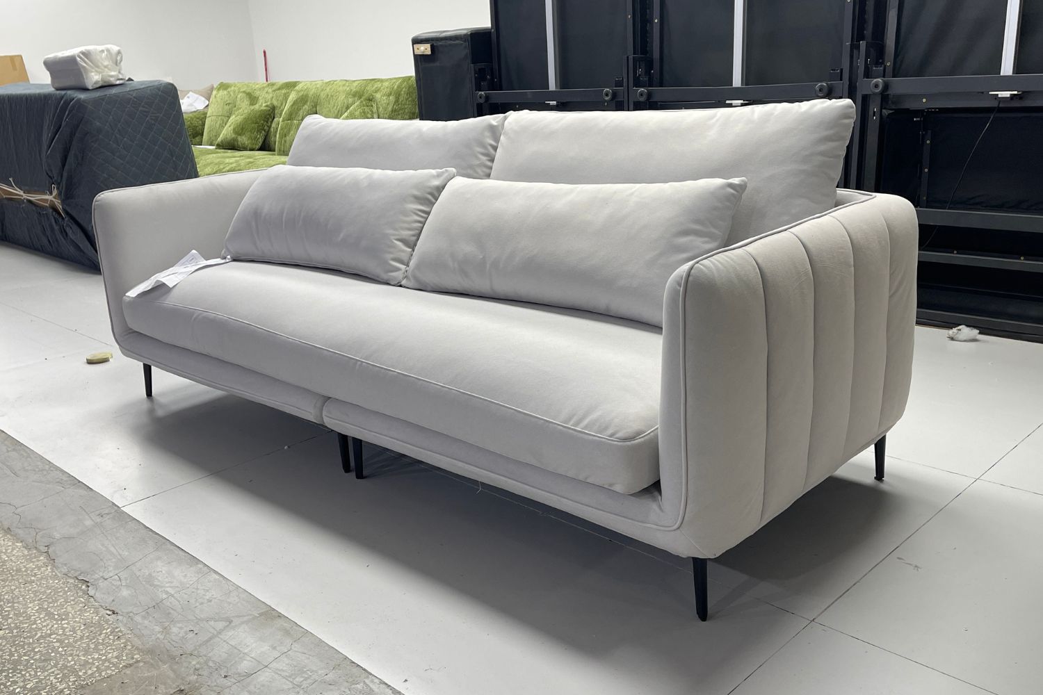 Casper 220cm Grey (Ease 90) Fabric Sofa Evon | Jun 25