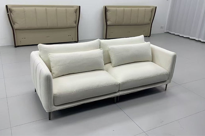 Casper 220cm White (Reda 01) Fabric Sofa Jorita Ng | Dec 24