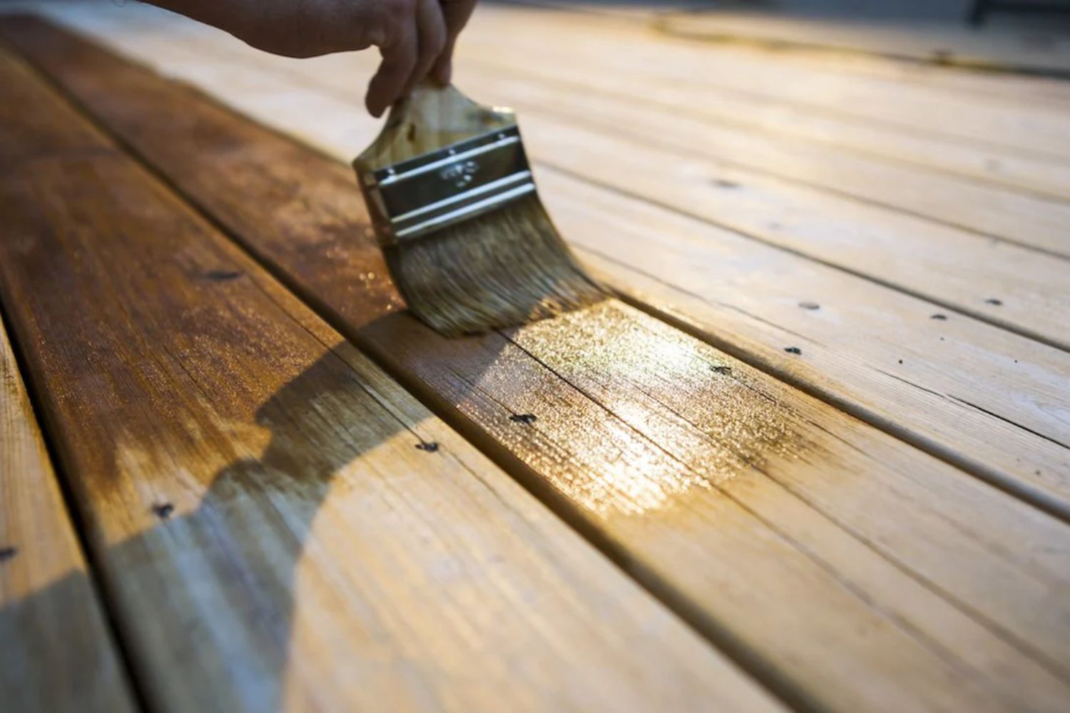 Apply stains to wood