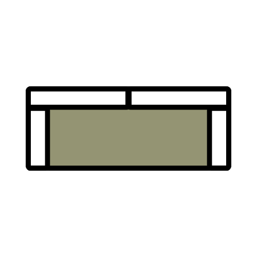 seat configuration icon -  Bench seat