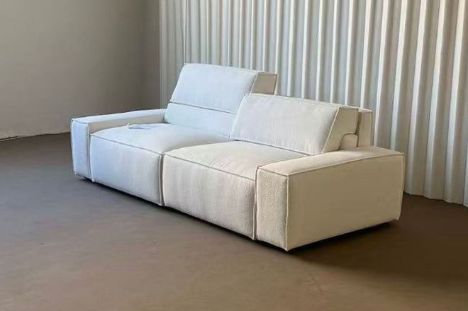 Boucle fabric sofa sample