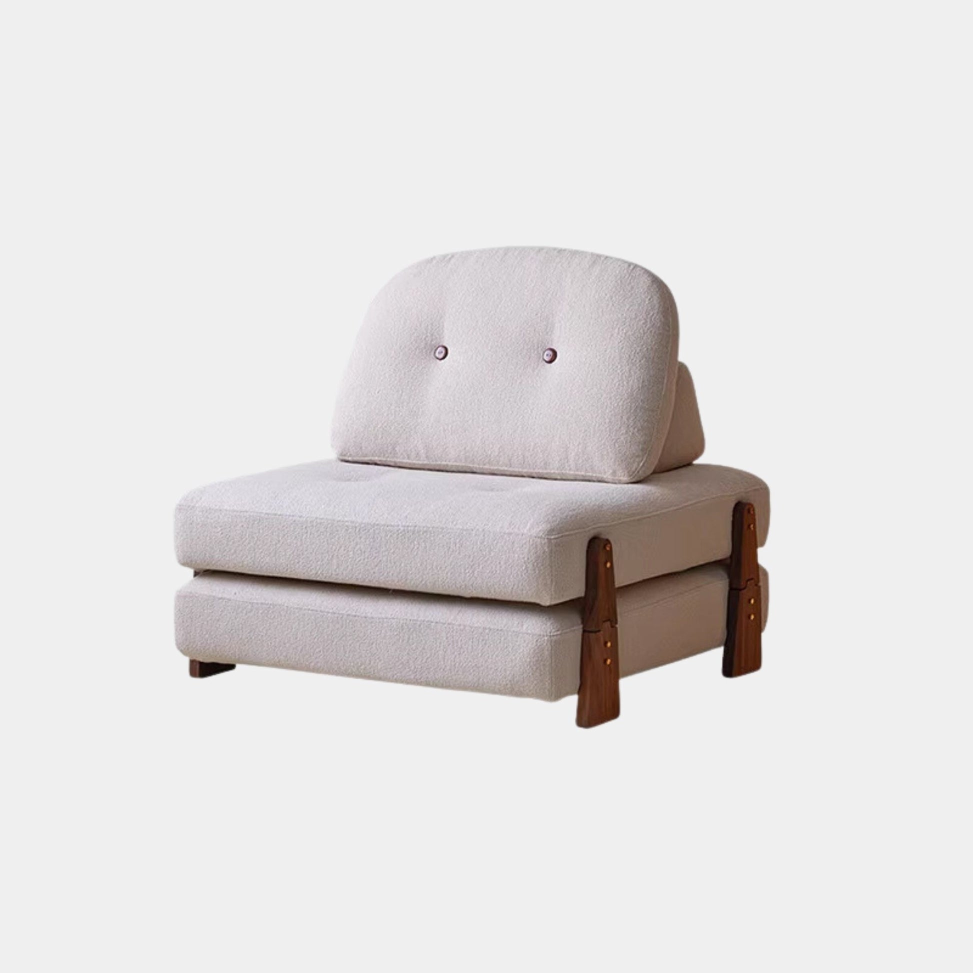 Cakelet fabric sofa bed white