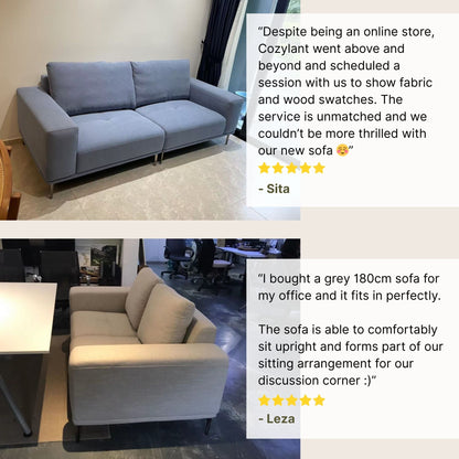 Good reviews for calm fabric sofa