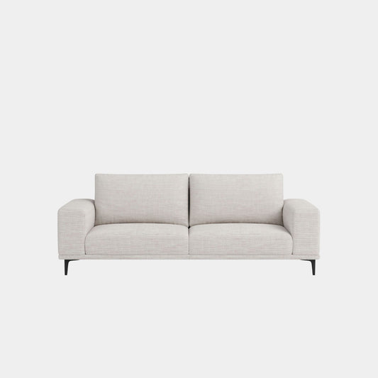 calm fabric sofa white