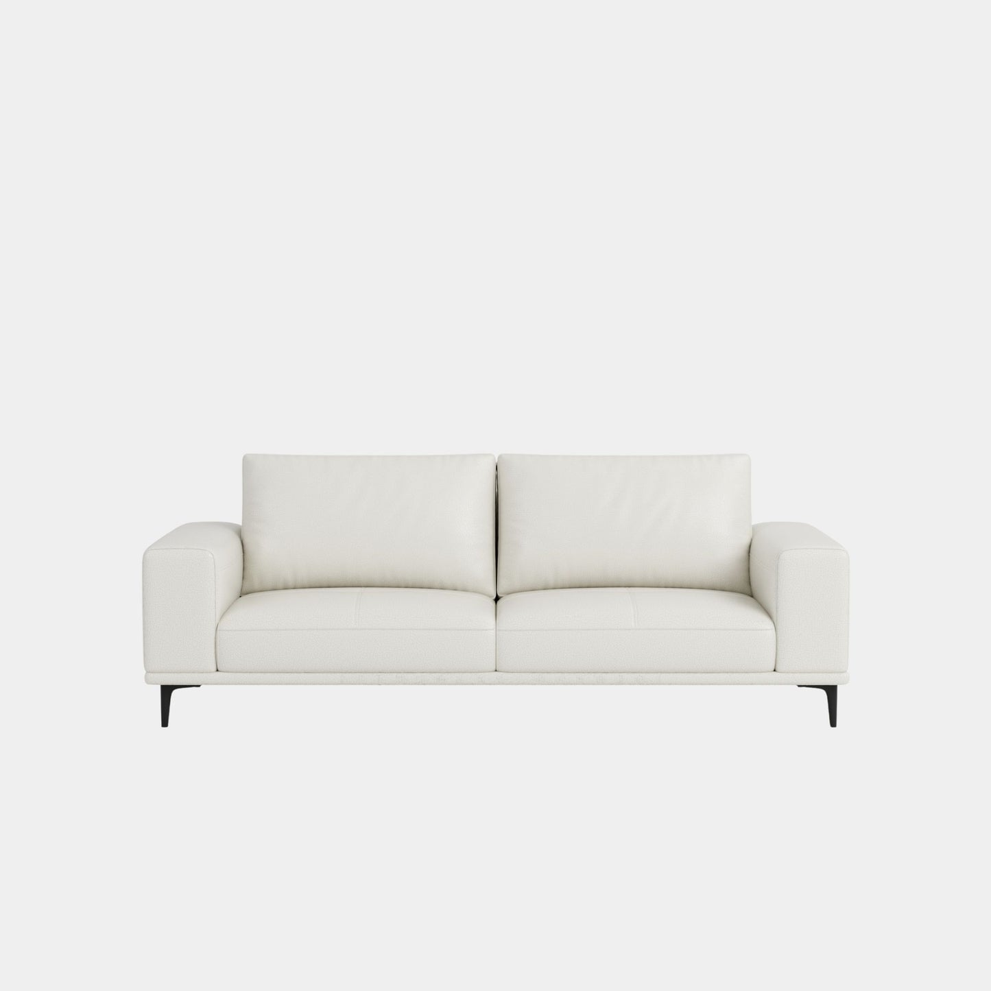 calm leather sofa white