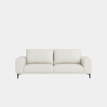 calm leather sofa white