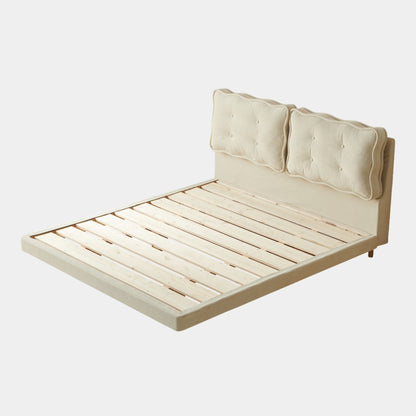 Candy fabric bed white