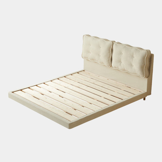 Candy fabric bed white