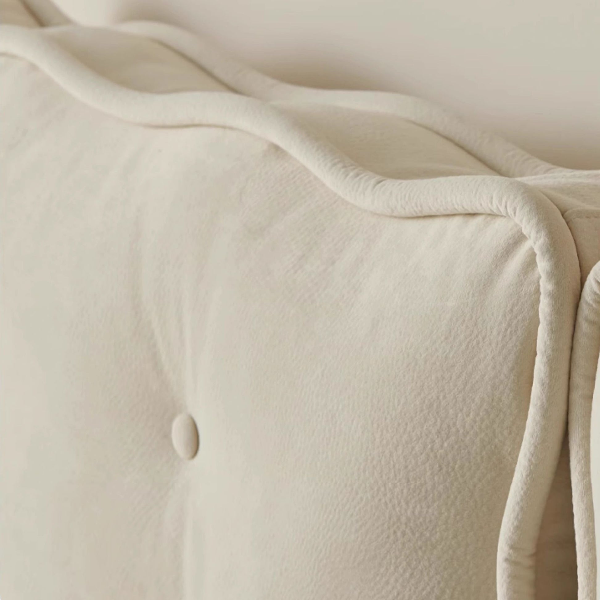 Candy fabric bed white