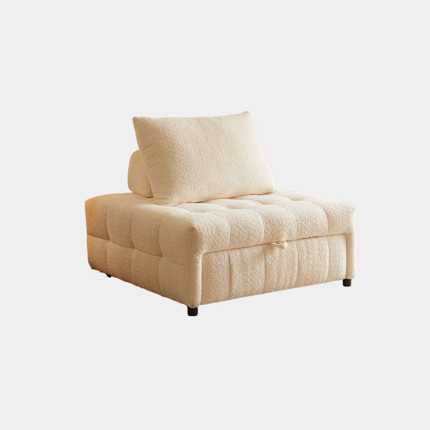 candy fabric sofa bed white