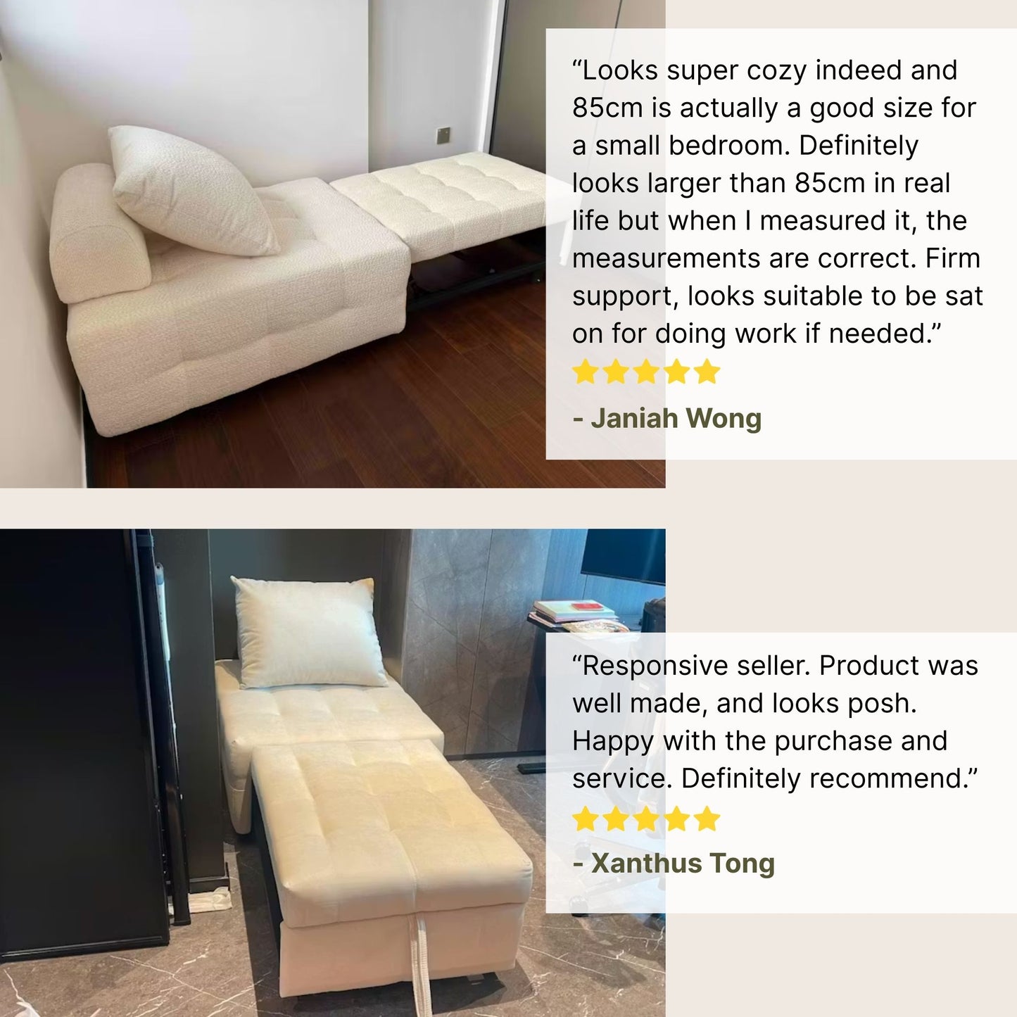 Good review for Candy fabric sofa bed