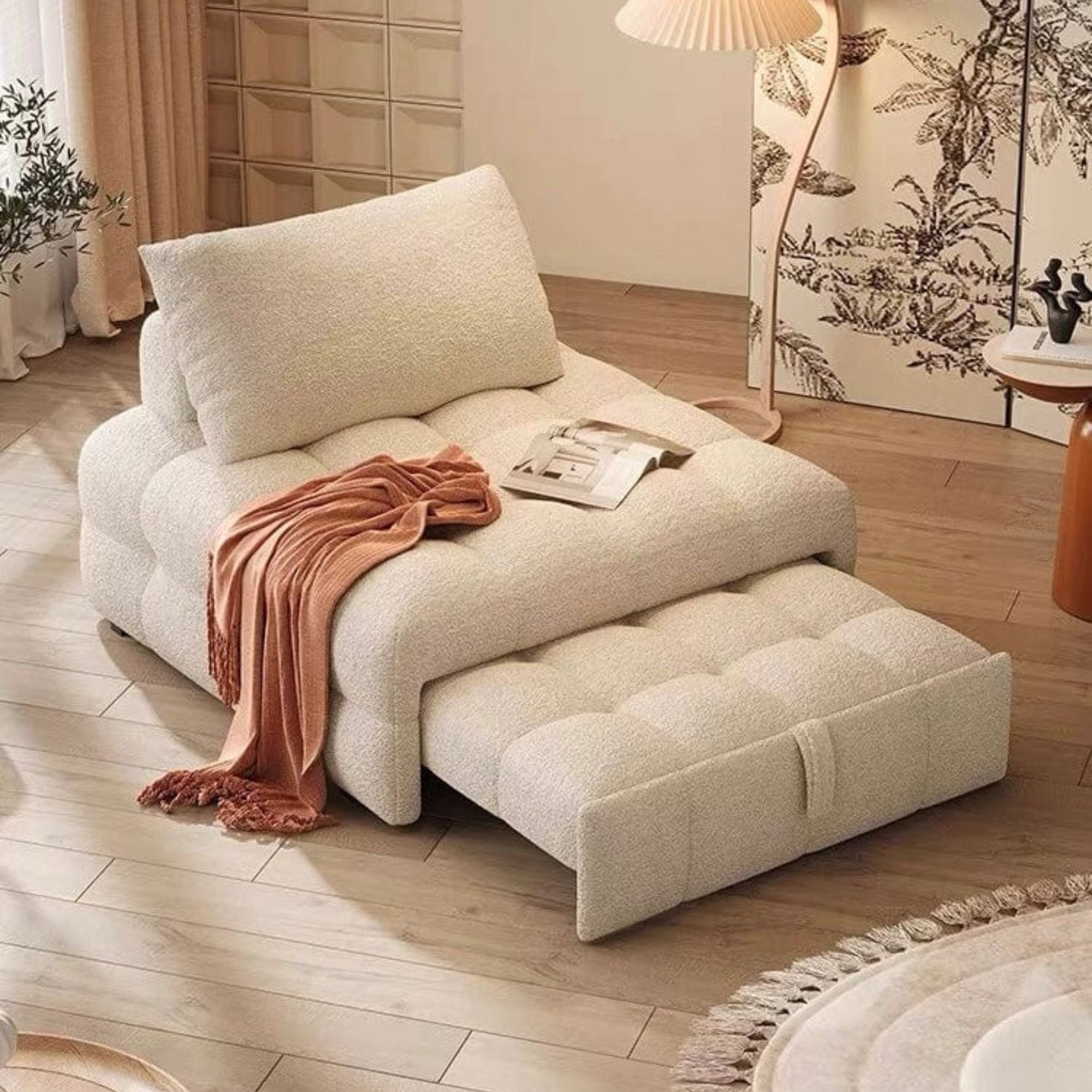 Pull out couch white 2025
