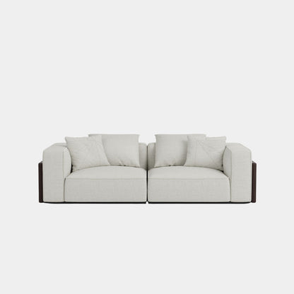 carson fabric sofa light grey