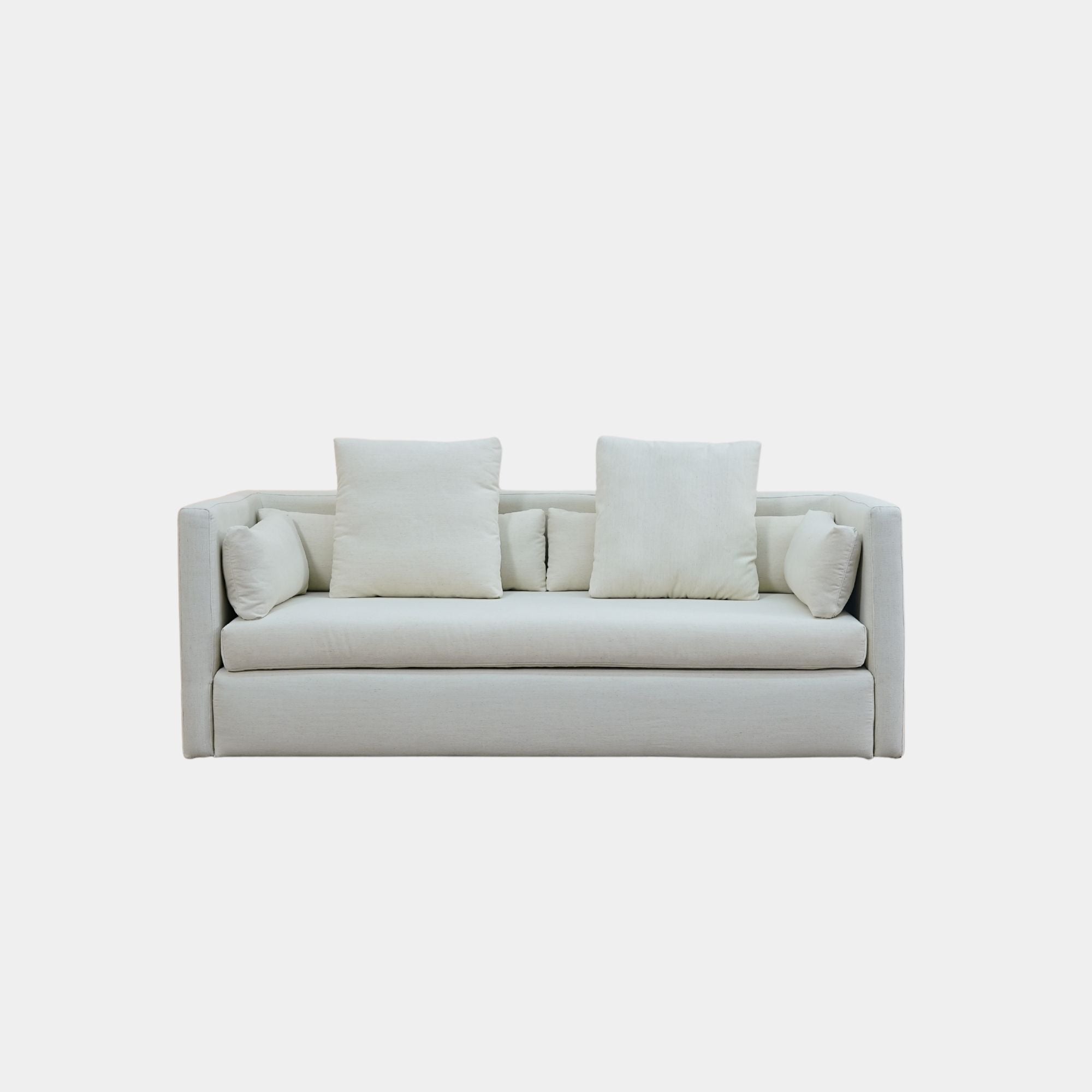 casa fabric sofa in white pet friendly fabric