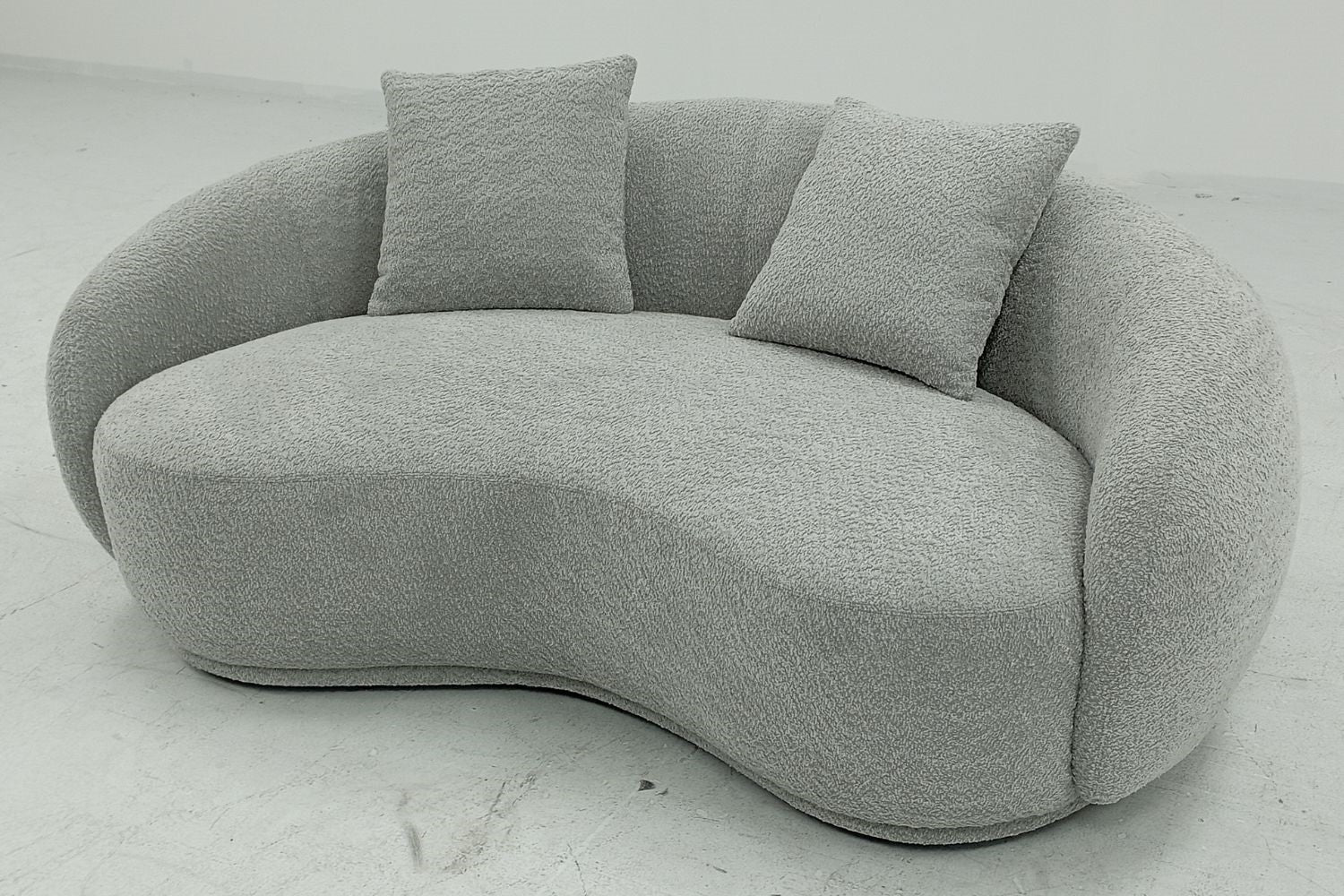 Cashew 180cm Grey Fabric Sofa Zubaidah | Dec 24