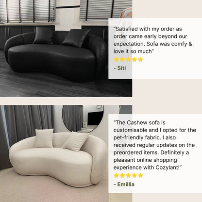 Good reviews for Cashew fabric sofa