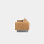 Castle full leather sofa brown