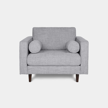 Castle fabric armchair grey